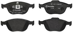 Rh P24058 - JUEGO DE 4 PASTILLAS DE FRENO BREMBO : P24058