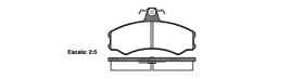Rh 214300 - PASTILLA DE FRENO