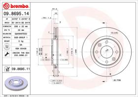 Brembo 09869514 - Disco de Freno 09869514 BREMBO